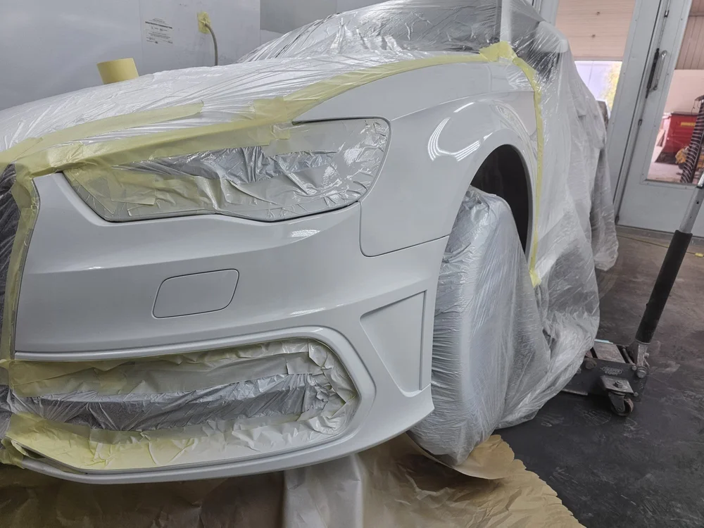 Silver respray — Audi A3 front end