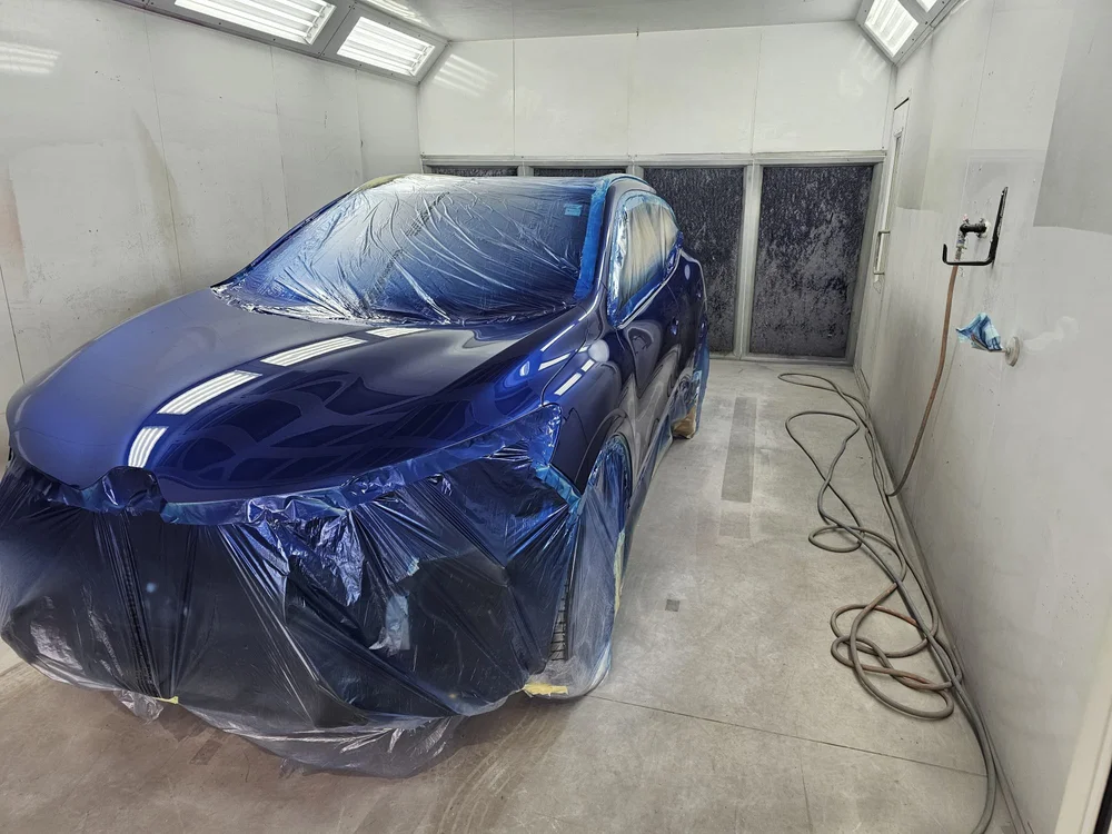 Metallic blue respray — Nissan Juke