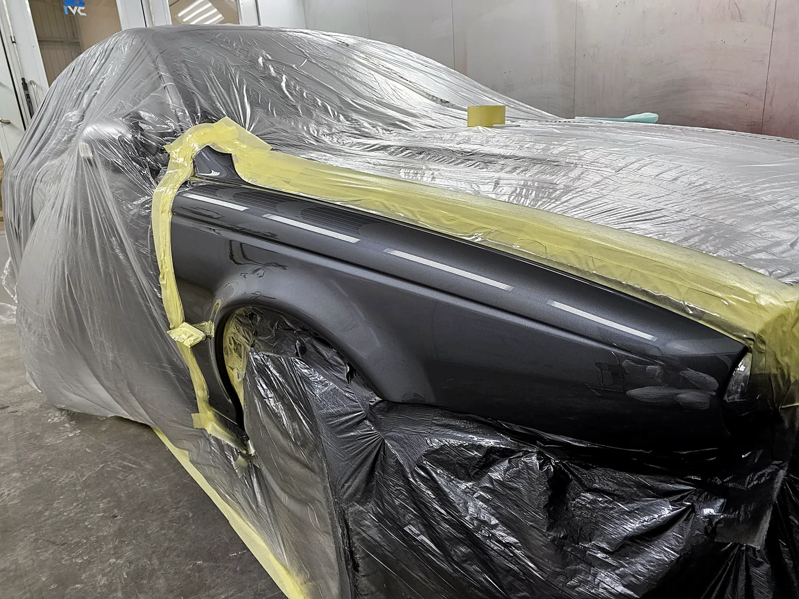 In the booth — Honda Civic — in the booth to finished
