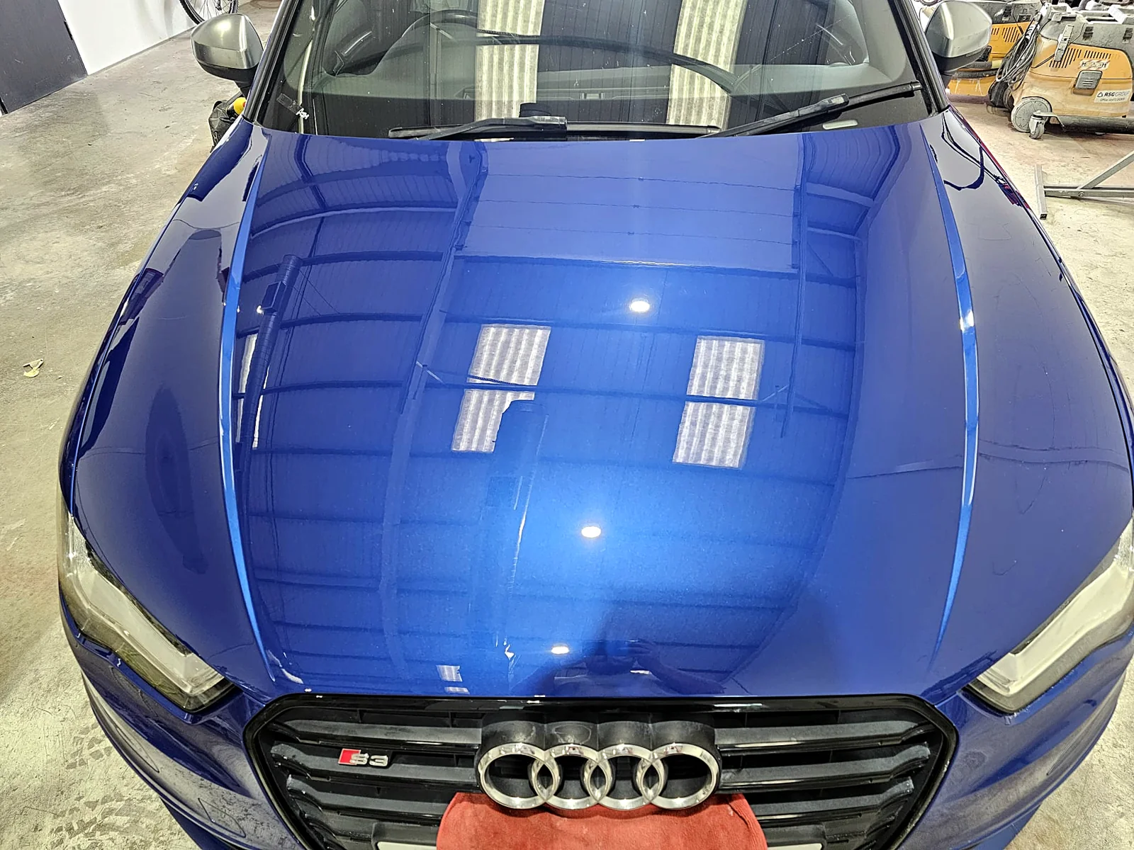 Audi S3 — deep metallic blue